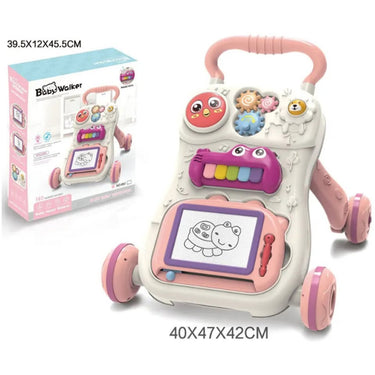 Multi-functional Baby Musical Learner Walker - Pink
